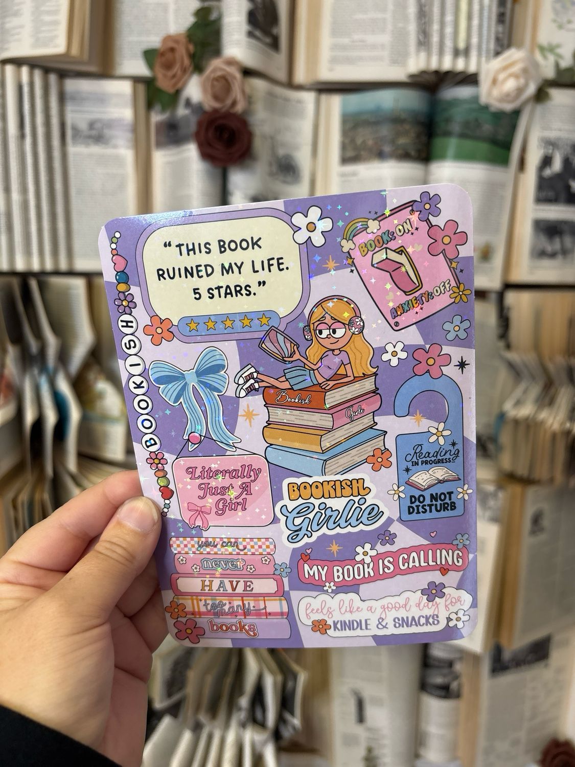 Bookish Girlie Kindle Insert