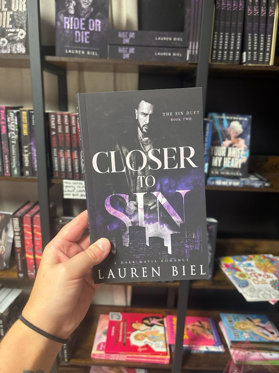 Closer to Sin (The Sin Duet)- Signed- Lauren Biel