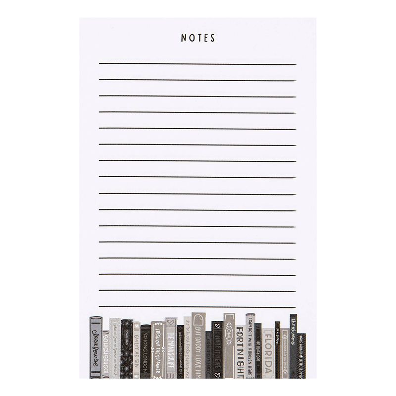 Poetry Bookshelf 4x6 Notepad