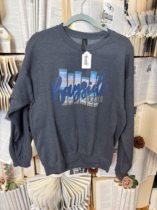 Bayside Books crewneck- Dark grey