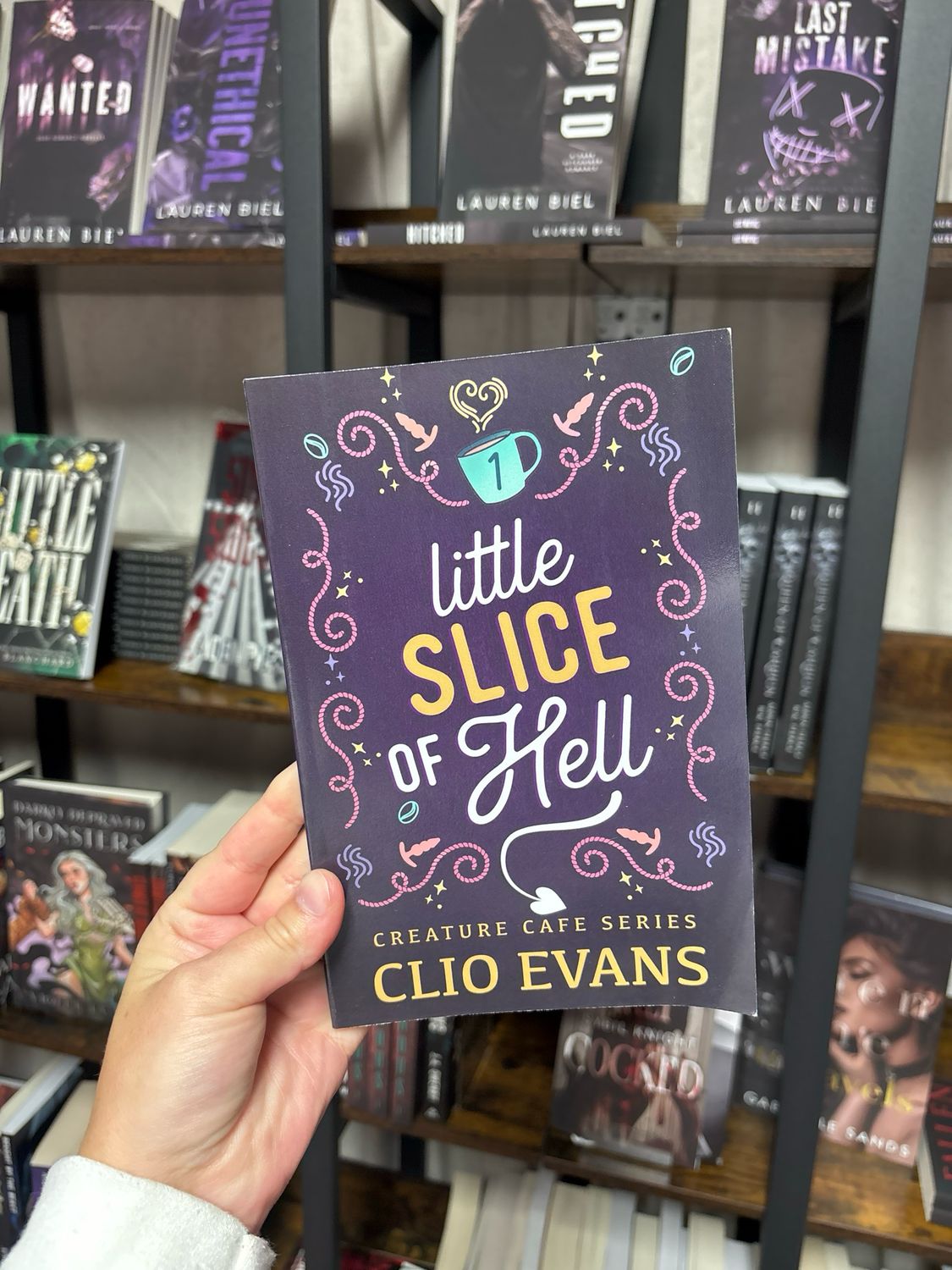 Little Slice of Hell (MM Monster Romance)- signed- clio evans