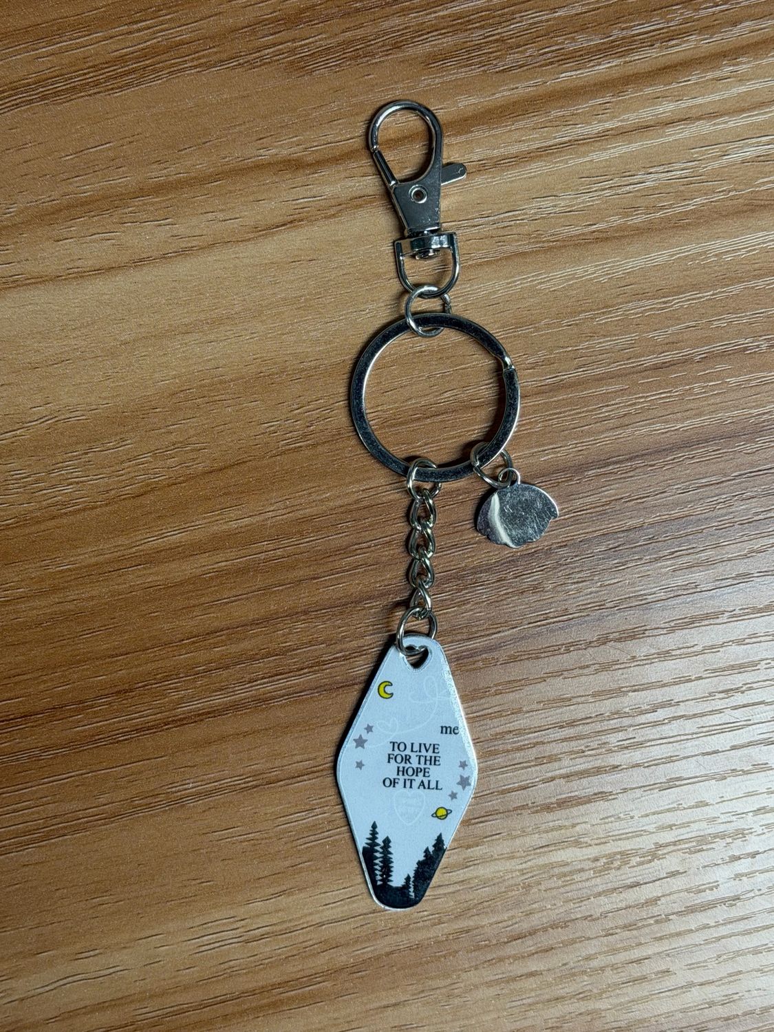 tay inspired garden keychain 