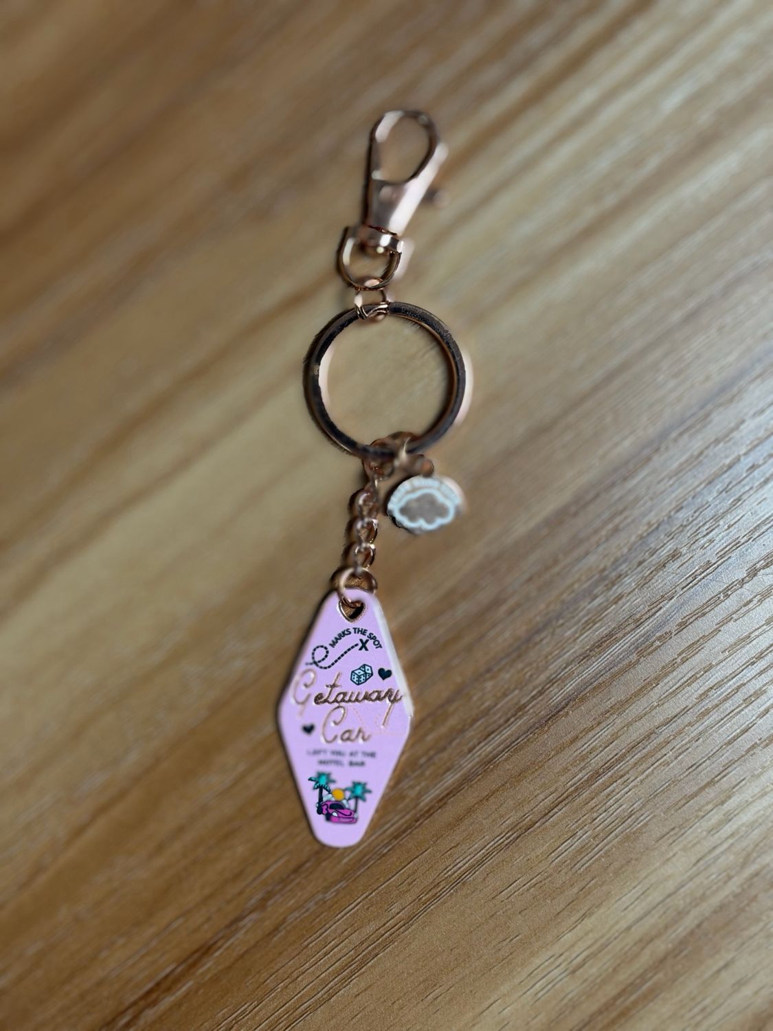 tay inspired getaway car keychain