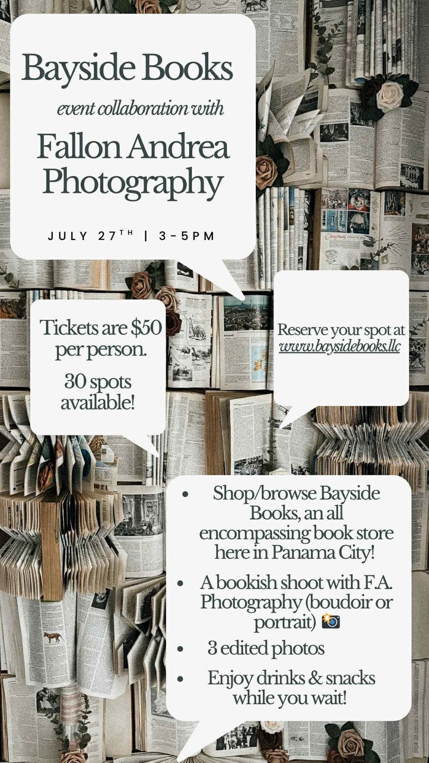 Ticket for Bookish Photo Session