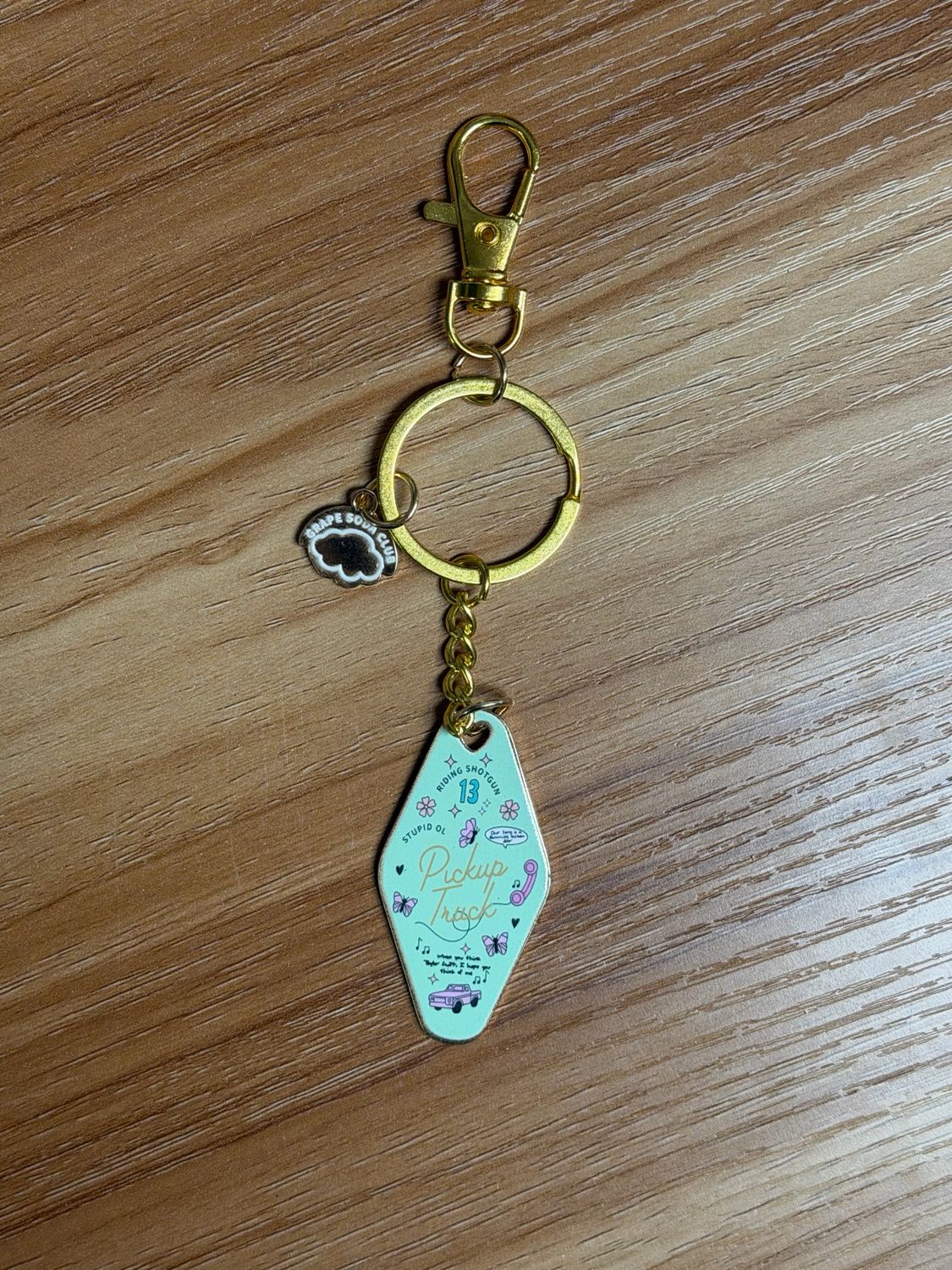 tay inspired pickup keychain