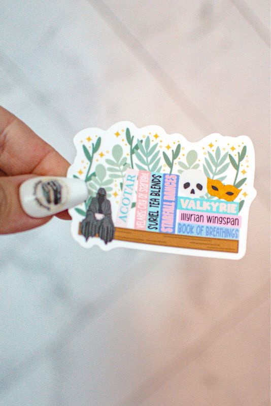 Spill The Tea Bookshelf Sticker