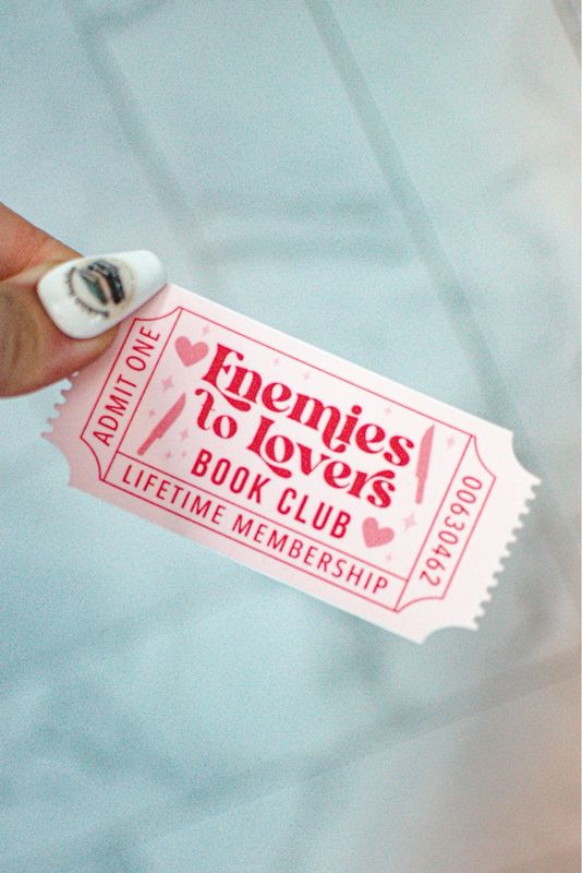 Enemies To Lovers Ticket Sticker