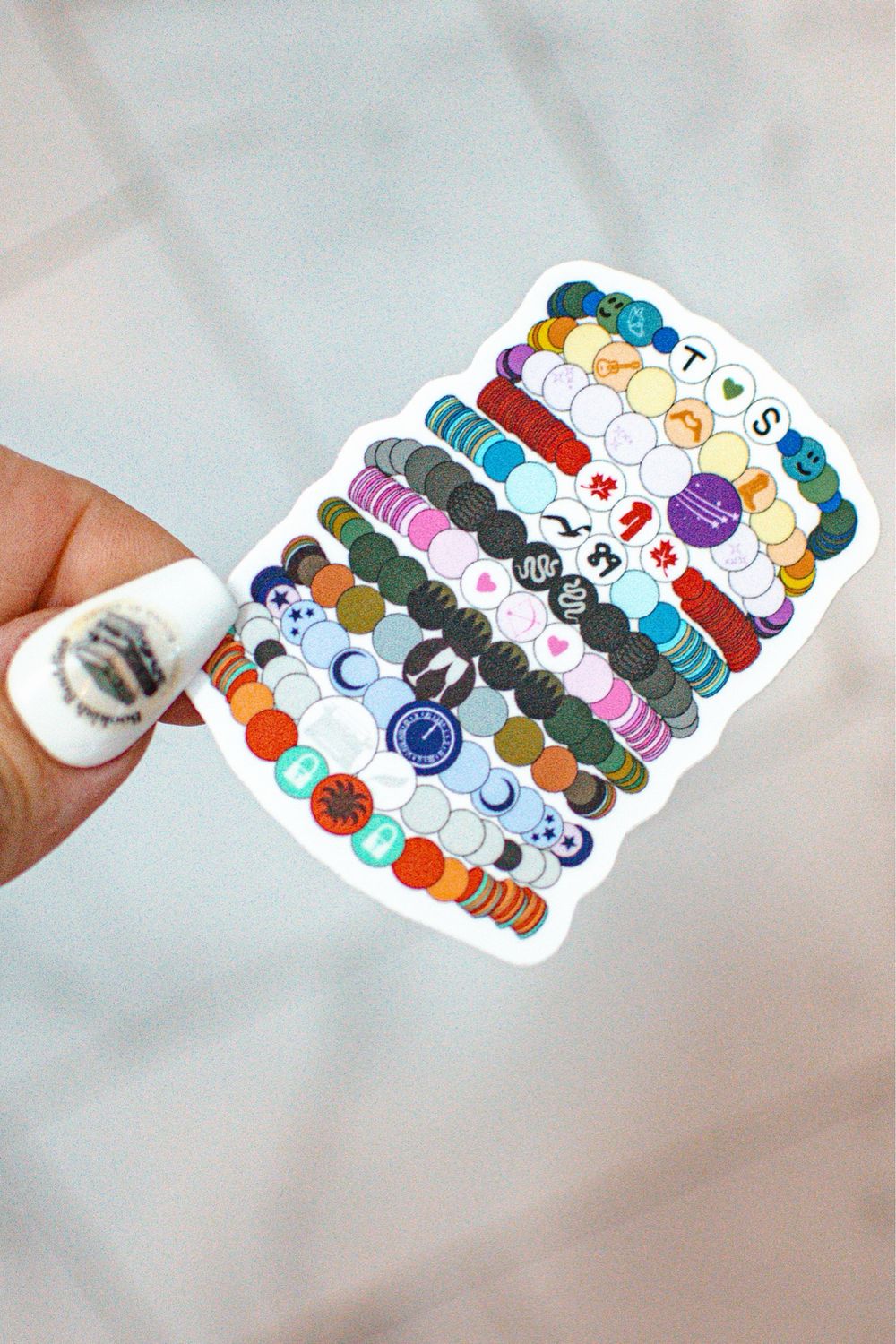 Friendship Bracelet Stack Sticker