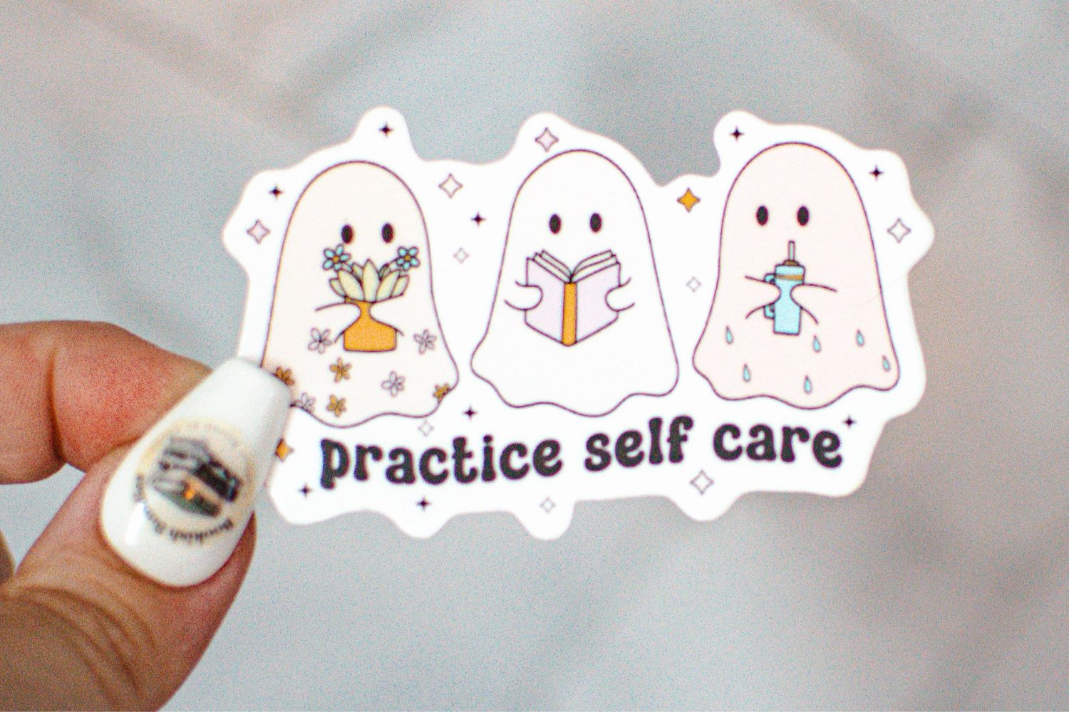 Self Care Ghosties Sticker