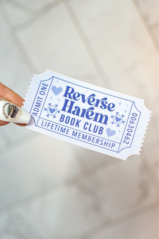 Reverse Harem Ticket Sticker