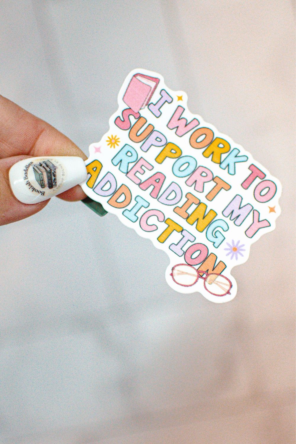 Reading Addiction Sticker