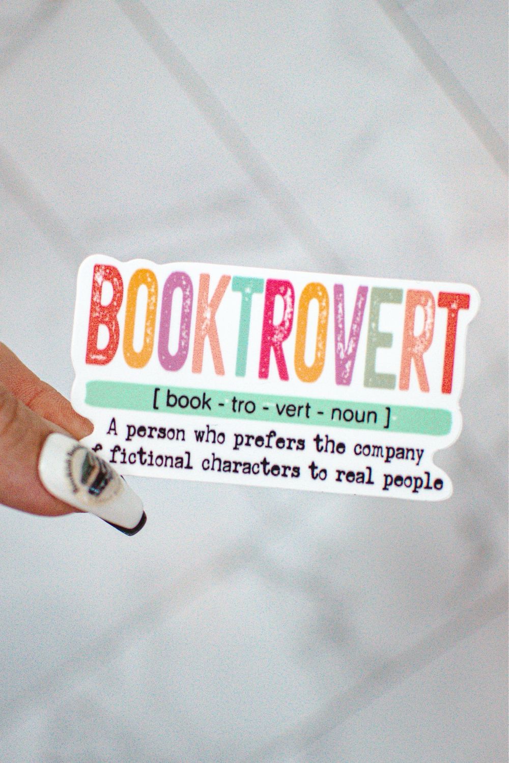 Booktrovert Sticker