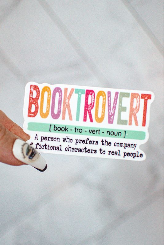 Booktrovert Sticker