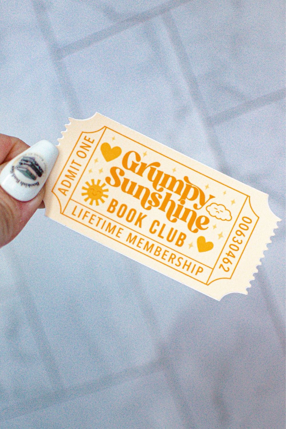 Grumpy Sunshine Ticket Sticker