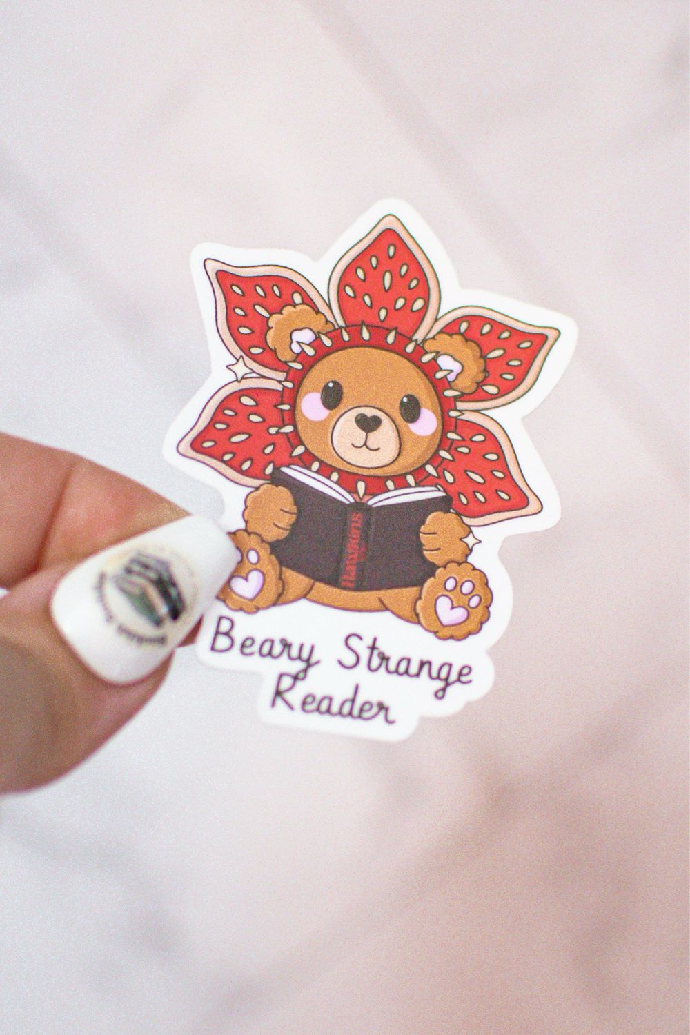 Beary Strange Reader Sticker