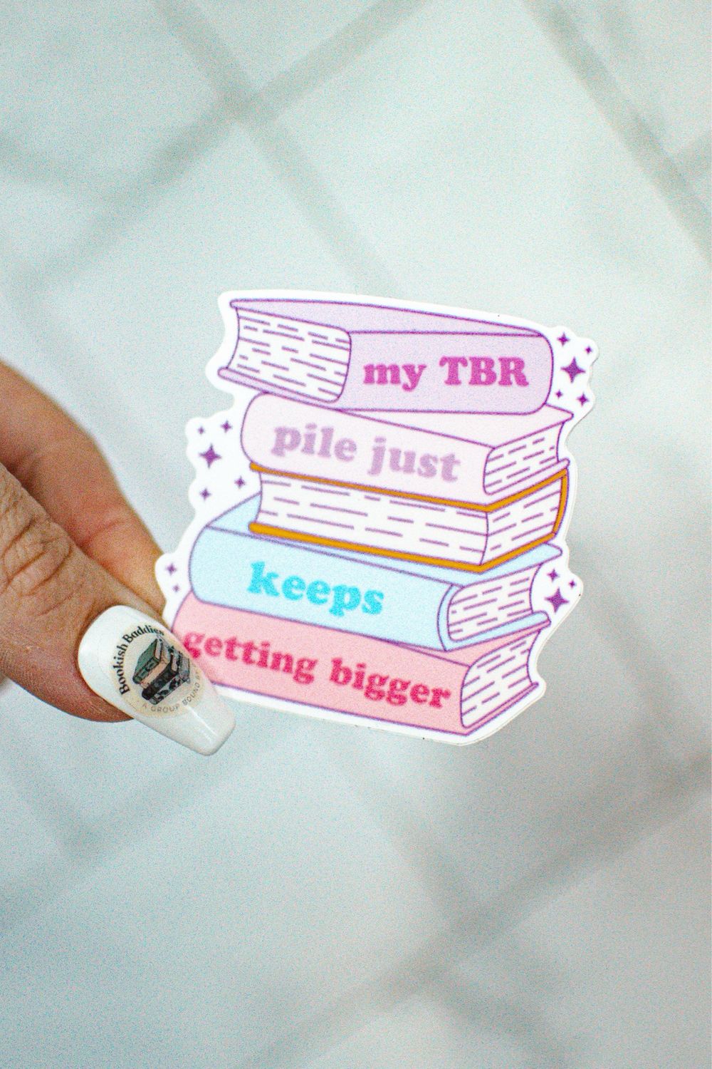 TBR Bookstack Sticker