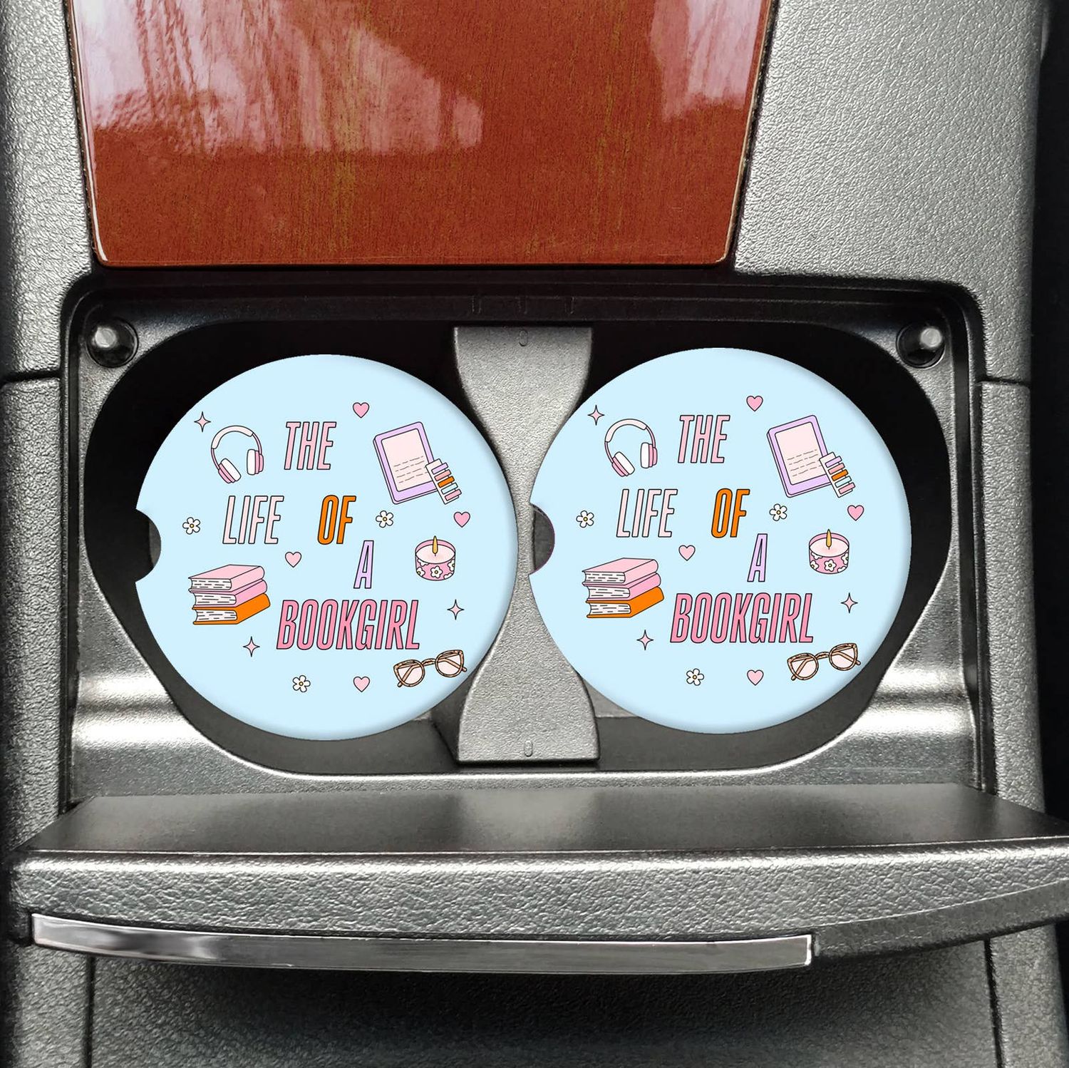 Book Lover Car Coaster – Life of a Book Girl