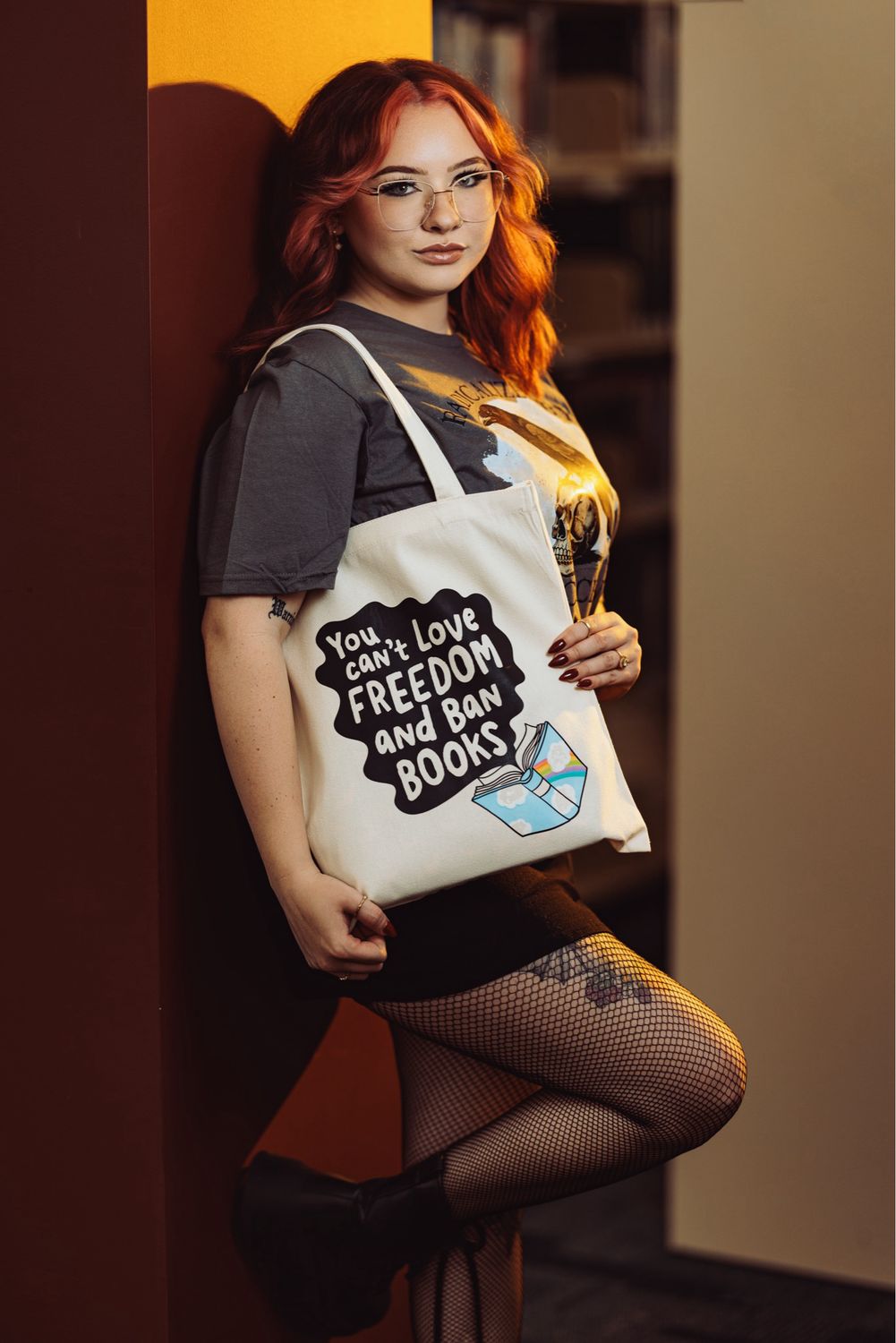 You Can’t Love Freedom &amp; Ban Books Tote