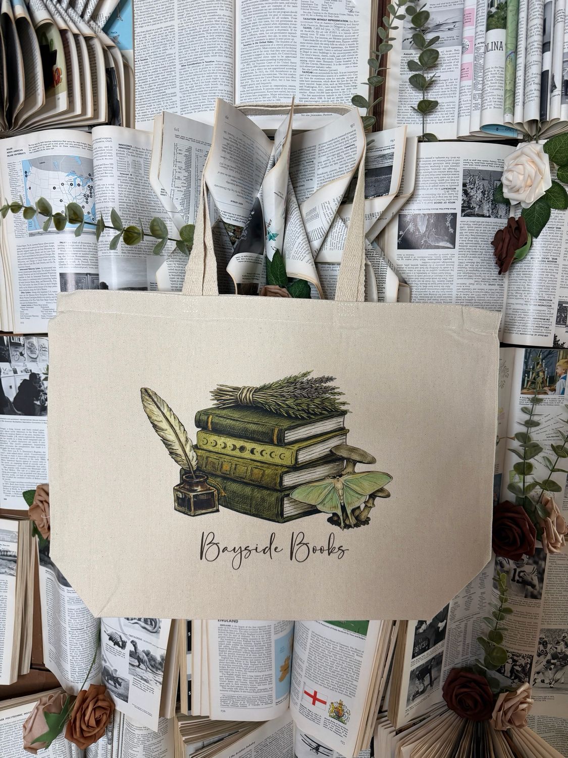 Large Bayside Books tote