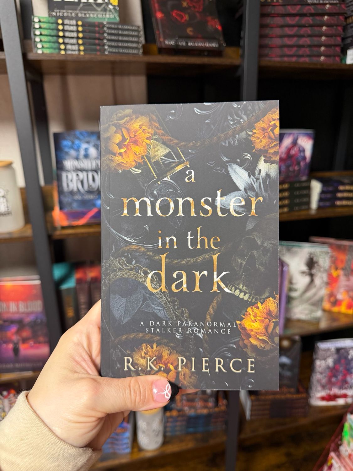 A Monster in the Dark- Signed- RK Pierce