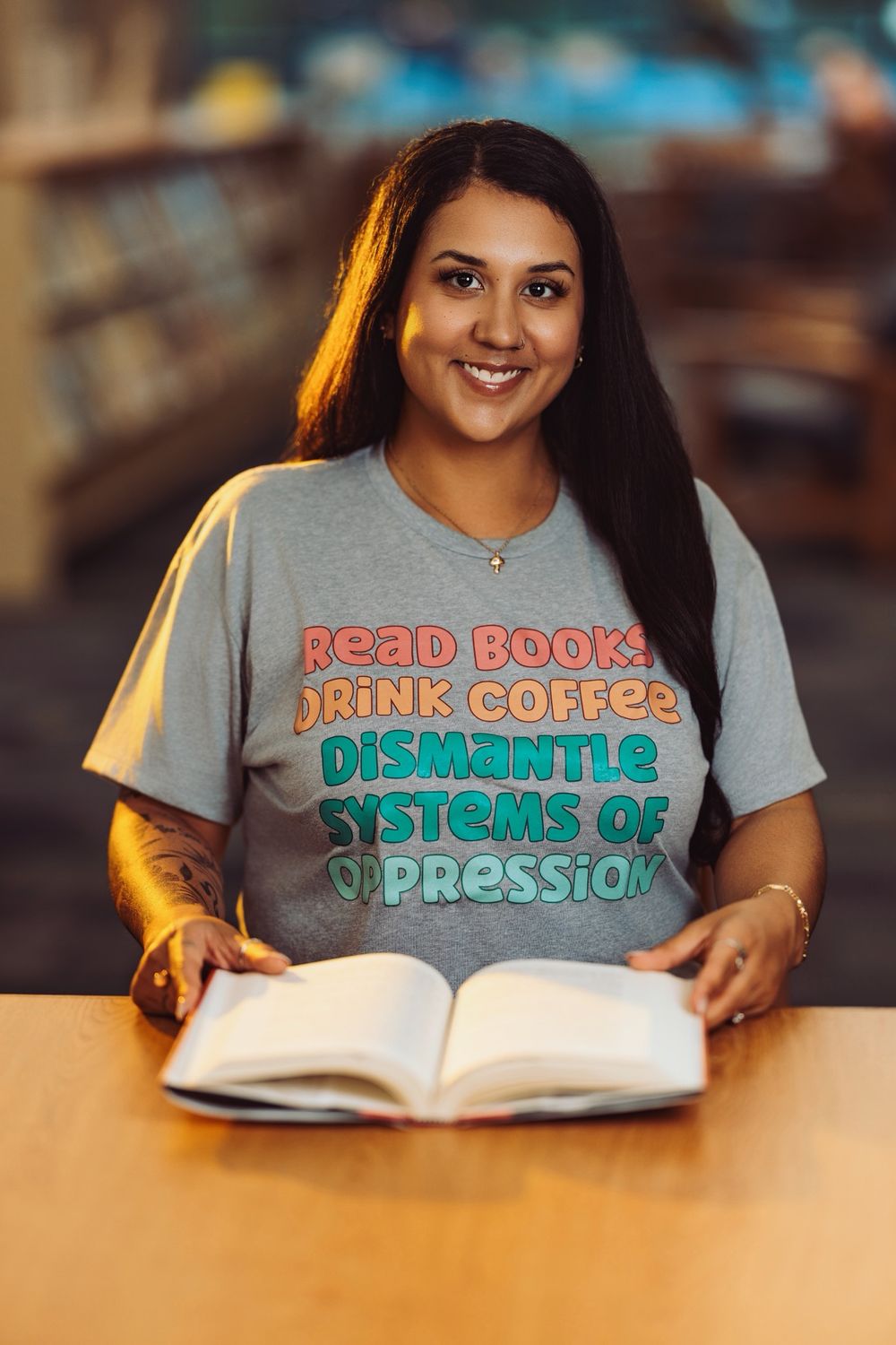 Dismantle Systems Of Oppression Cropped Tee