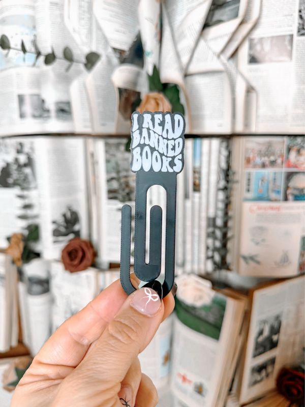 Banned Books 3d Paper Clip Bookmark