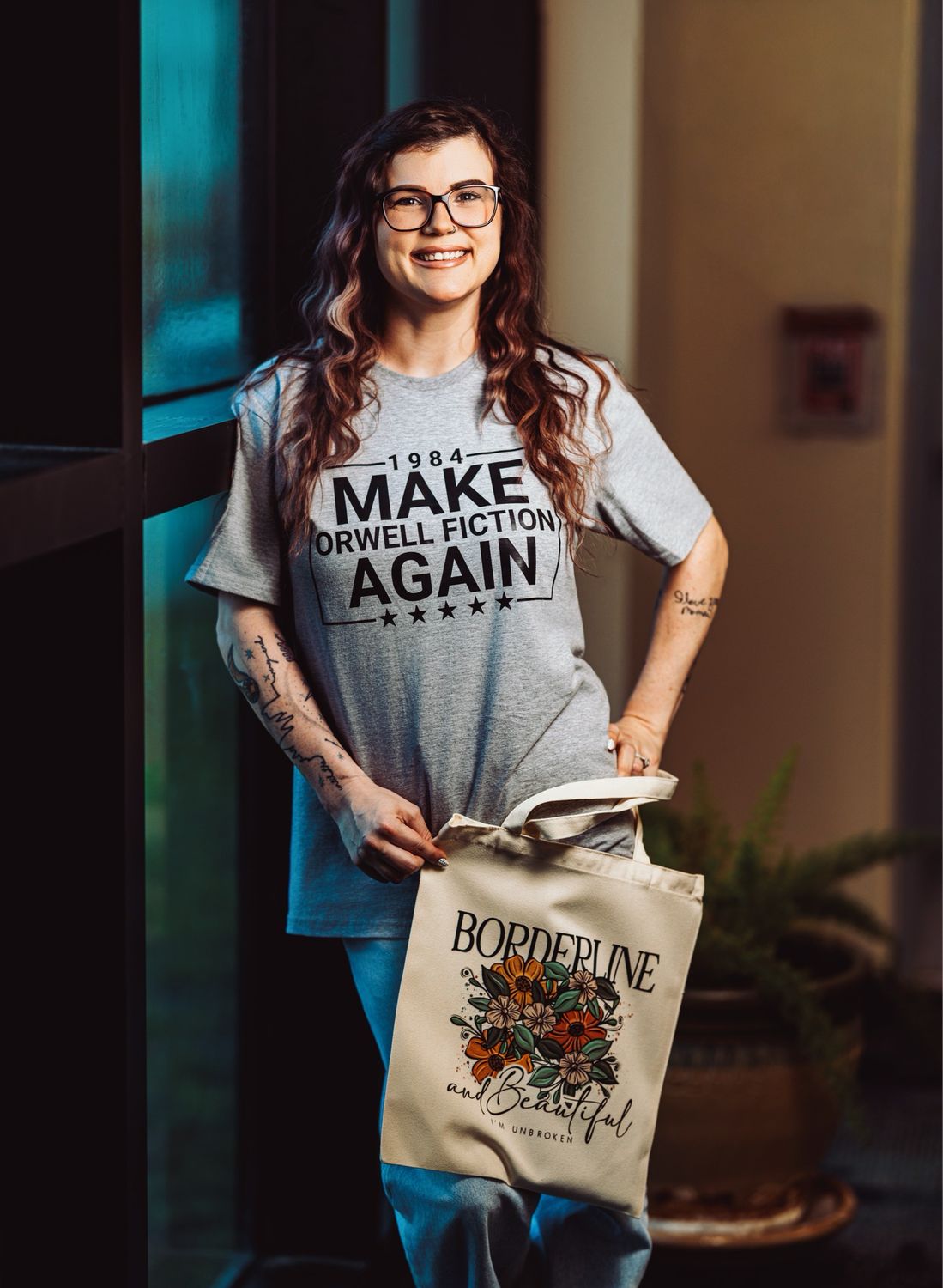 Borderline &amp; Beautiful Small Tote