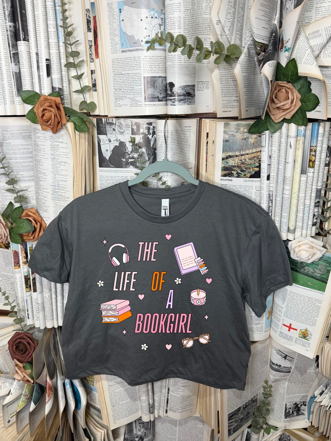 Life Of A Book Girl Cropped Tee