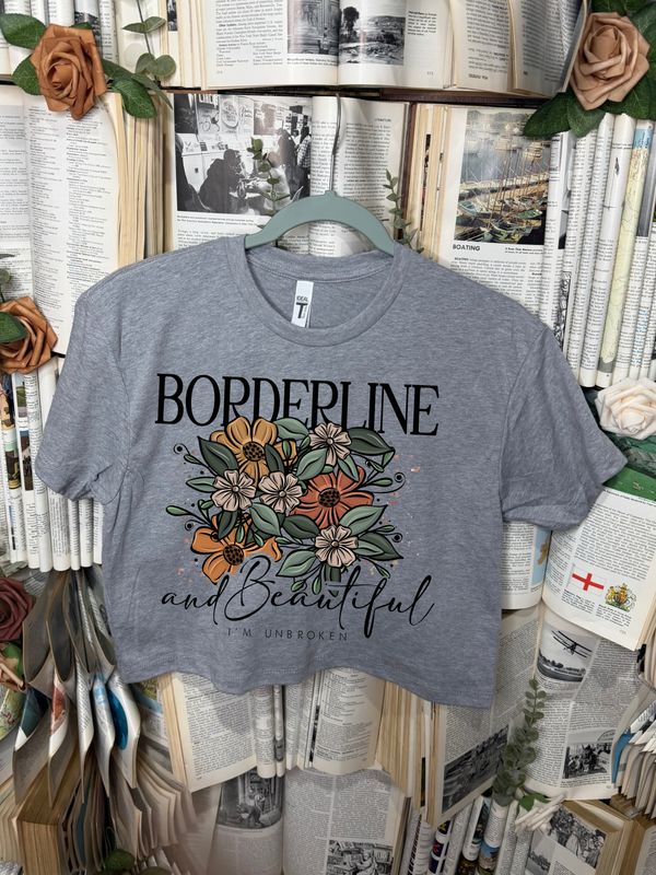 Borderline &amp; Beautiful Cropped Tee
