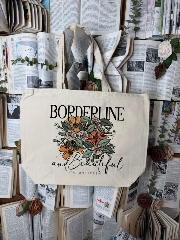 Large Borderline &amp; Beautiful Tote