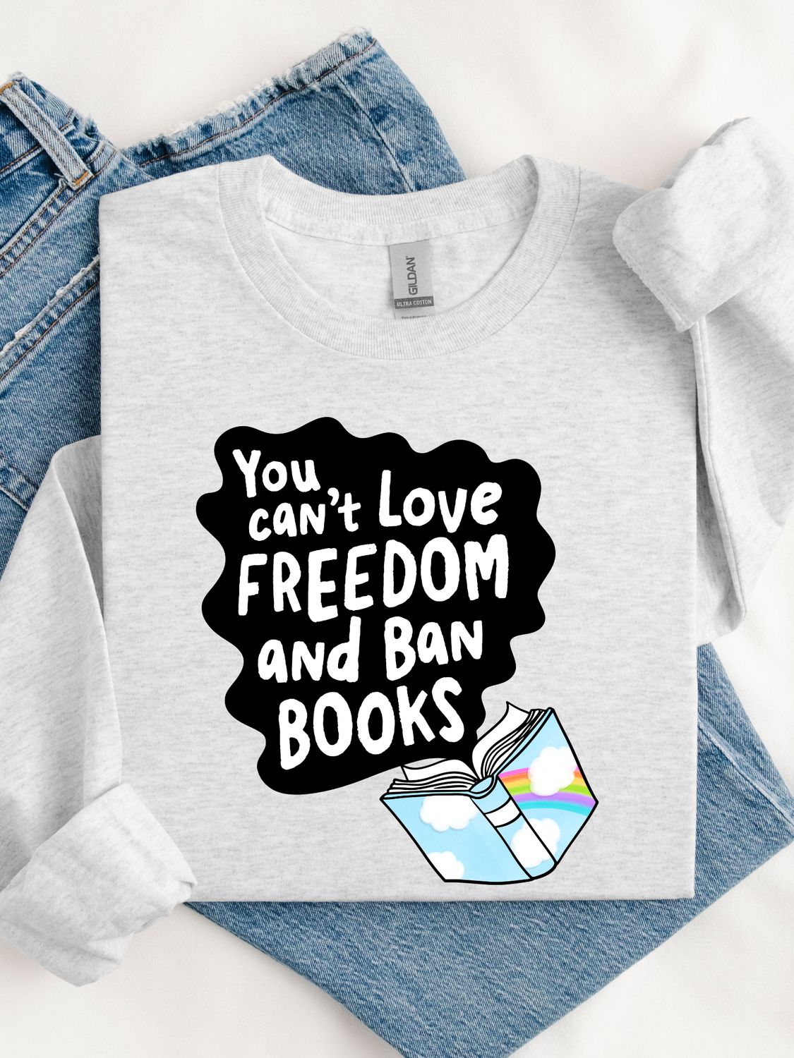 Can’t Love Freedom &amp; Ban Books Crewneck