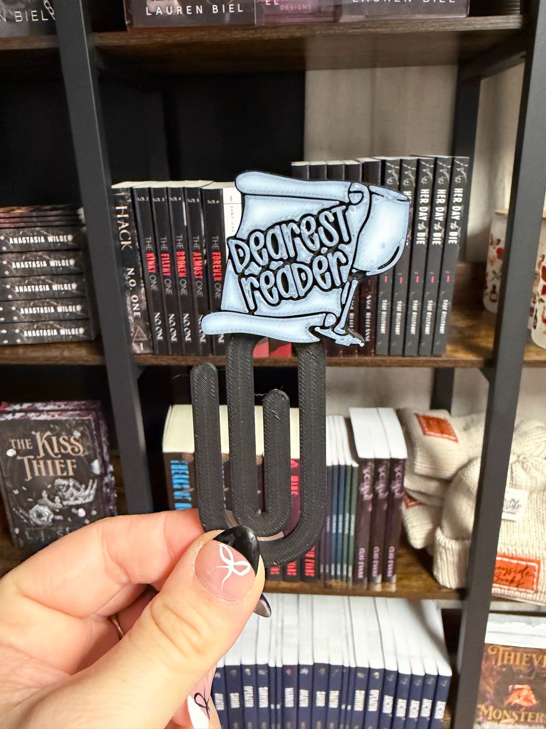 Dearest Reader 3d Paperclip Bookmark