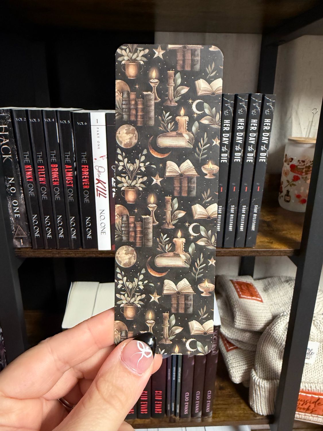 Moons &amp; Stars Dark Academia Bookmark