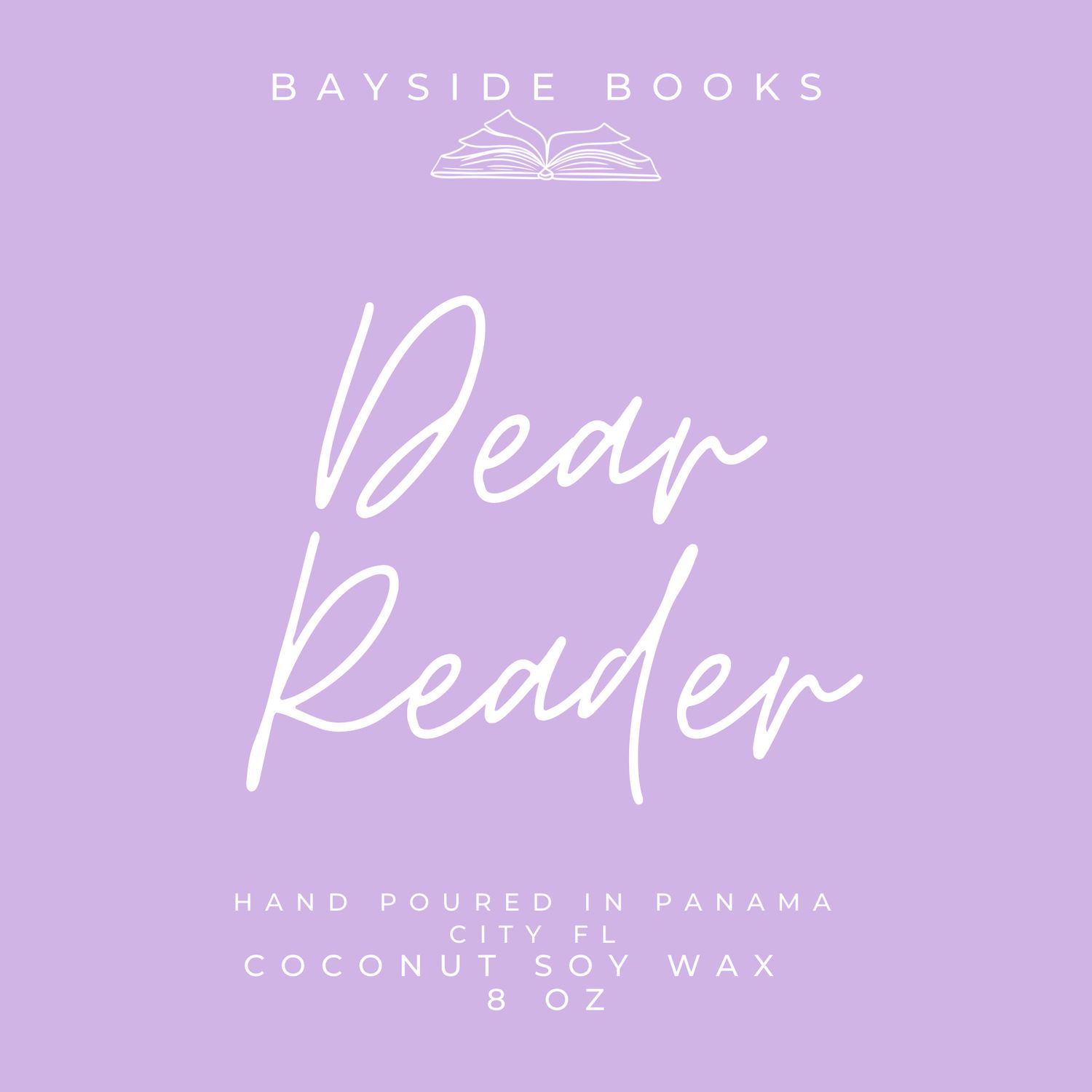 8oz Dear Reader Candle