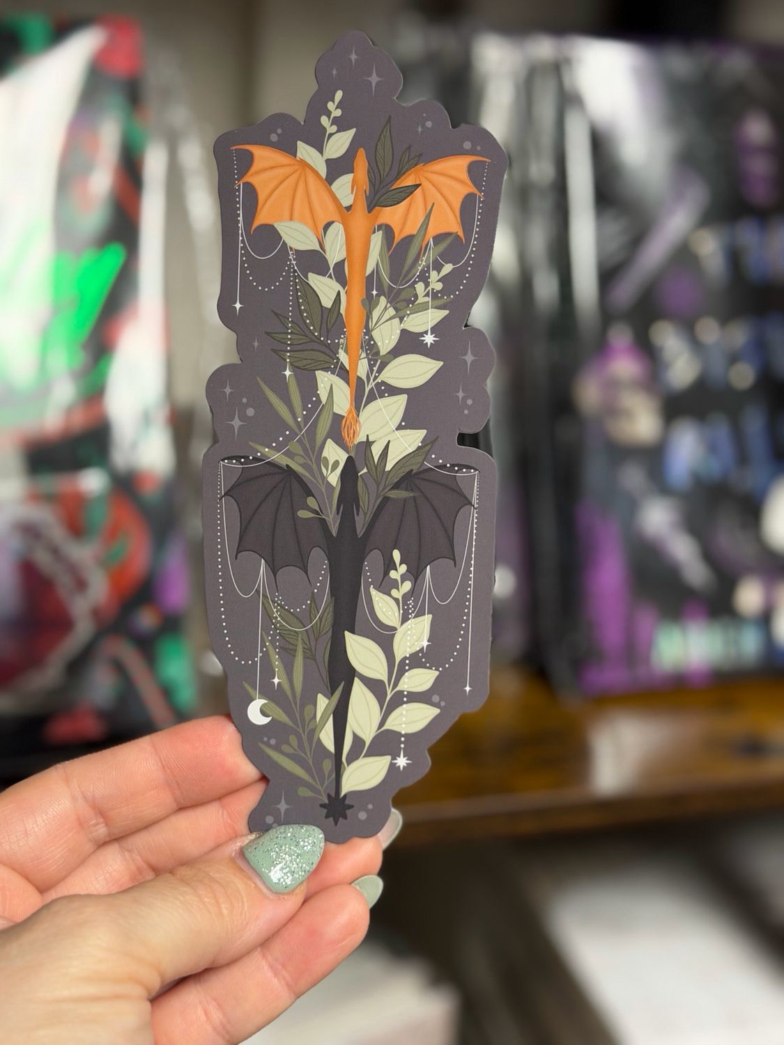 Fourth Wing Dragons Soft Touch Bookmark