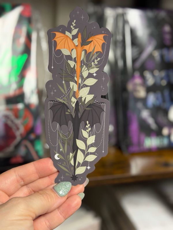 Fourth Wing Dragons Soft Touch Bookmark