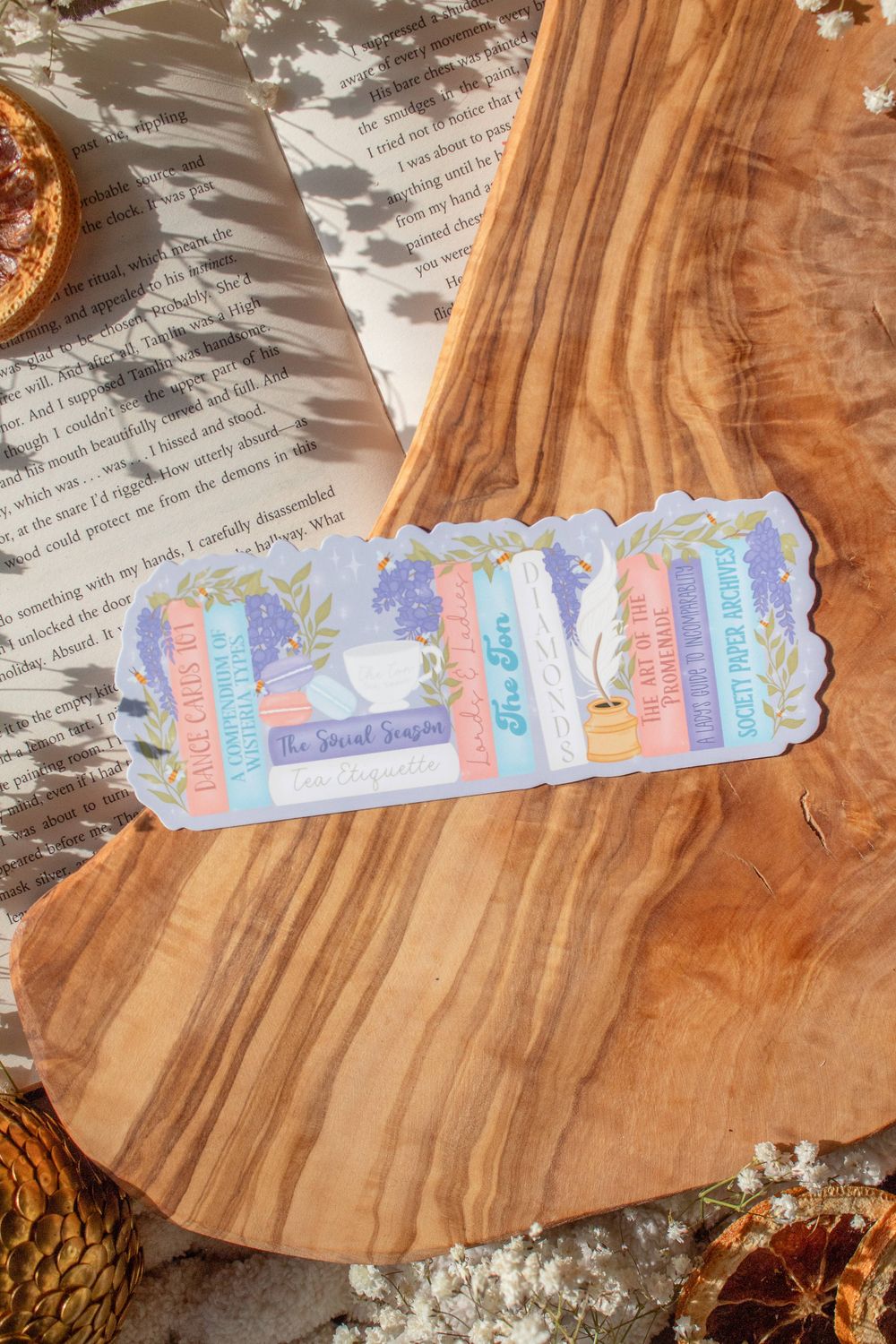 The Ton Regency Bookshelf Die-Cut Bookmark