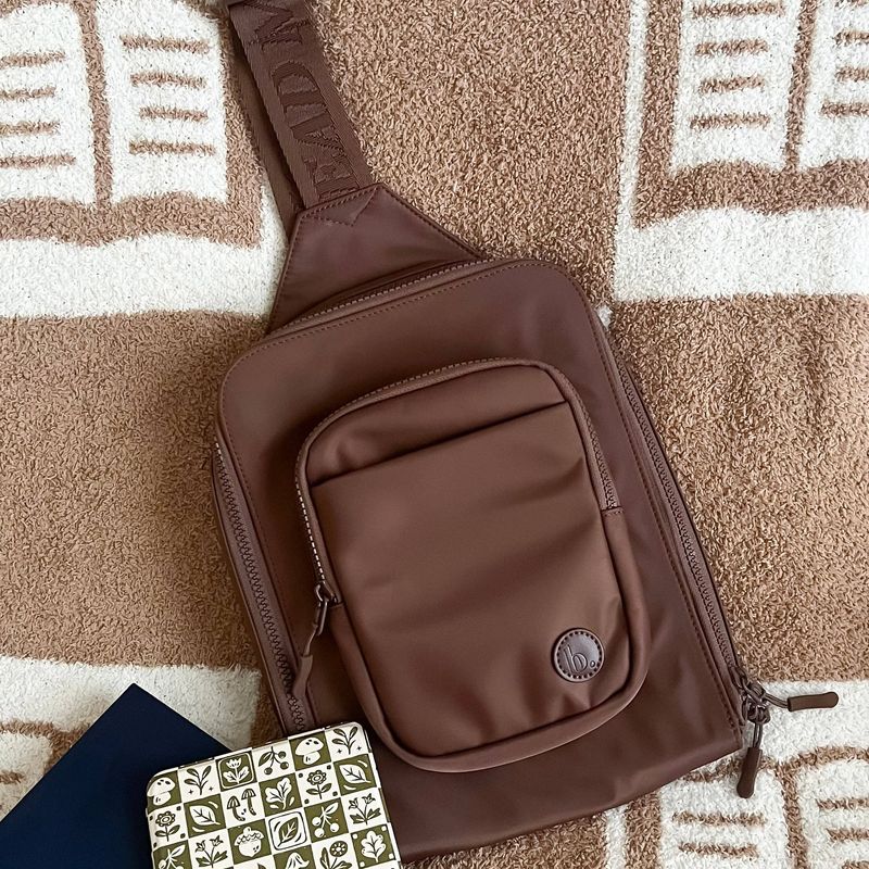 The Bookish Crossbody - Chocolate