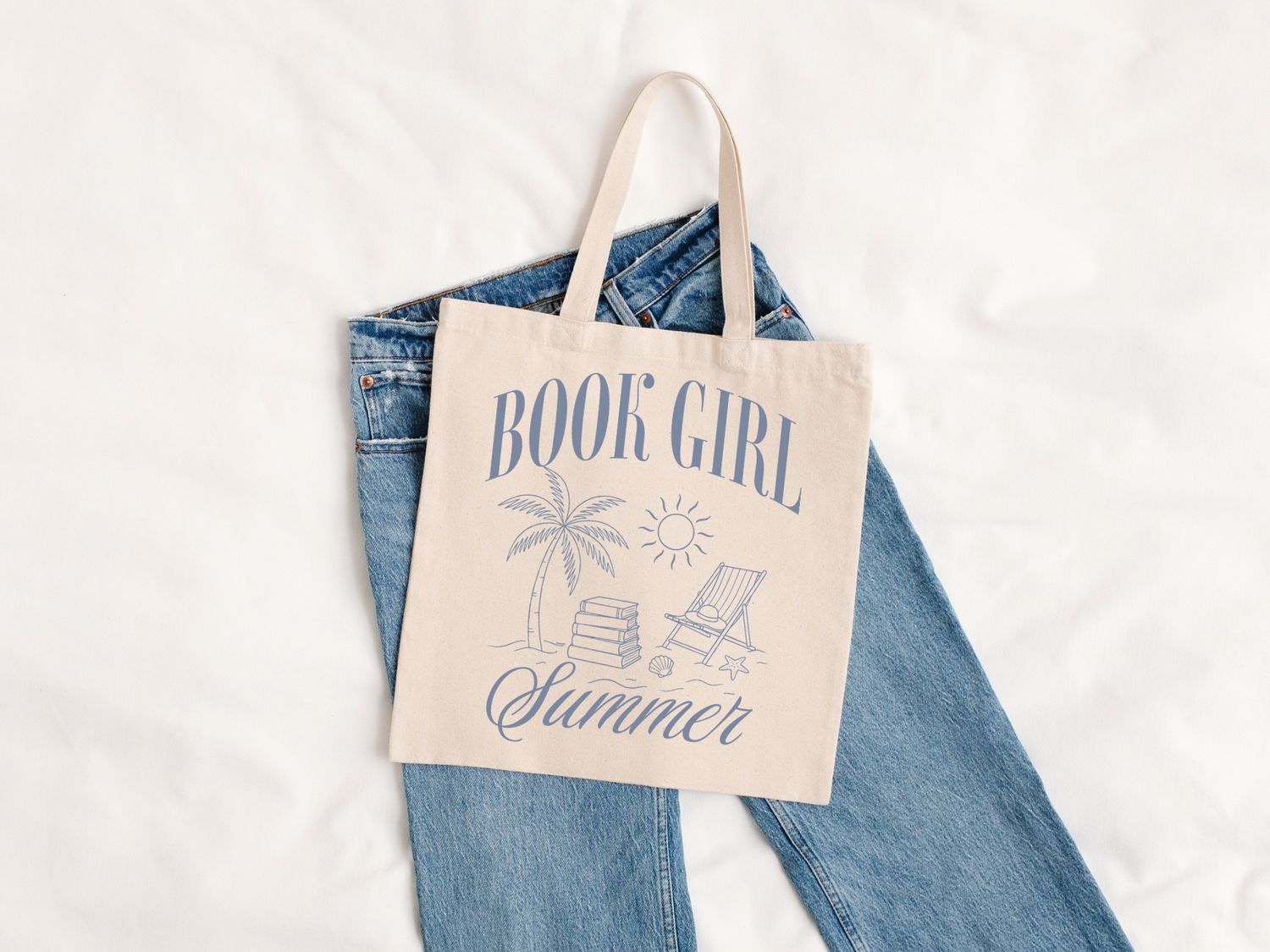 Small Book Girl Summer Tote