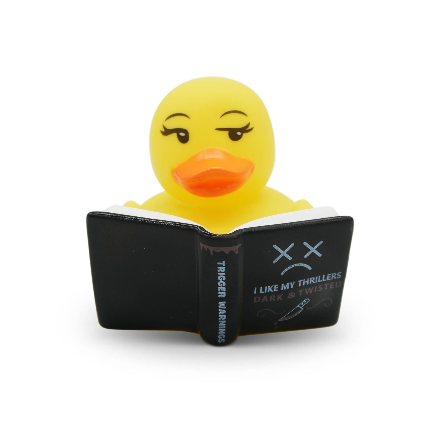 “I Like My Thrillers Dark &amp; Twisted” Rubber Duck