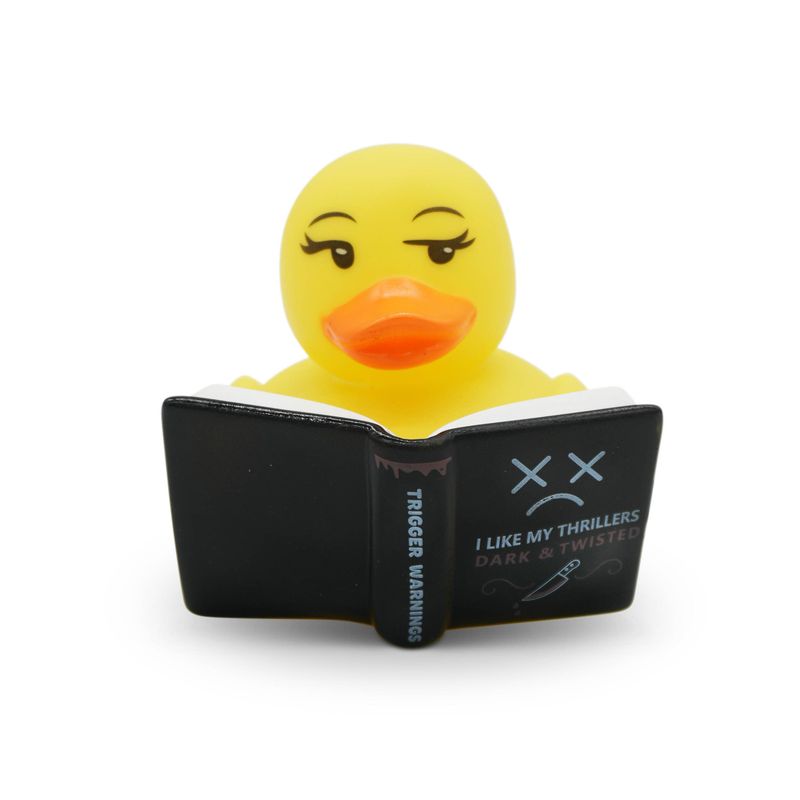 “I Like My Thrillers Dark &amp; Twisted” Rubber Duck