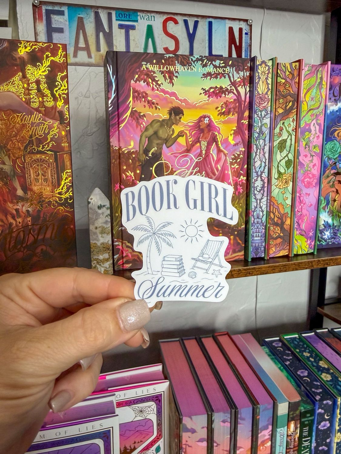 Book Girl Summer Sticker