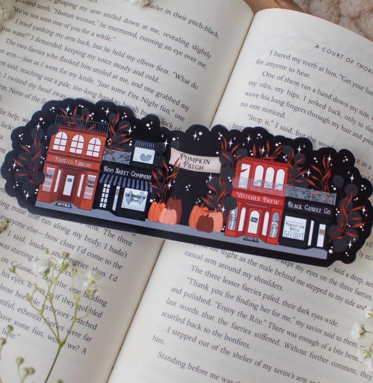 Spooky Street- Die Cut Bookmark