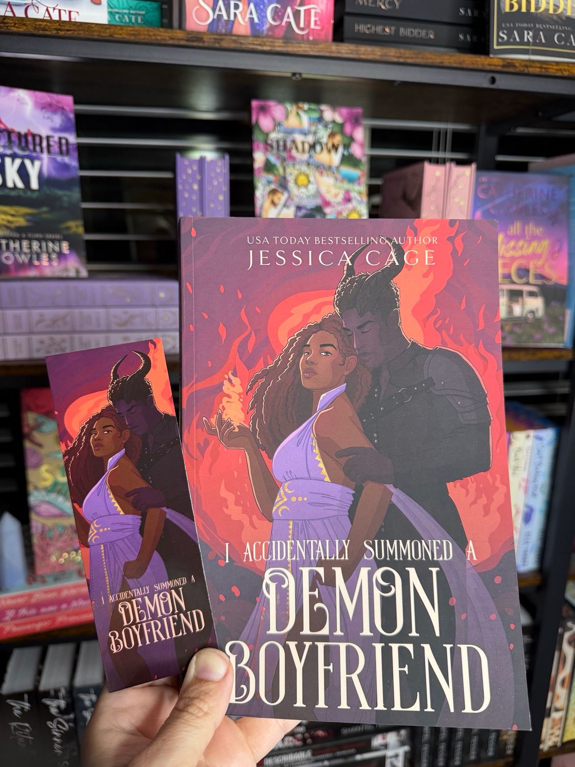 I Accidentally Summoned A Demon Boyfriend- With Bookmark- Jessica Cage