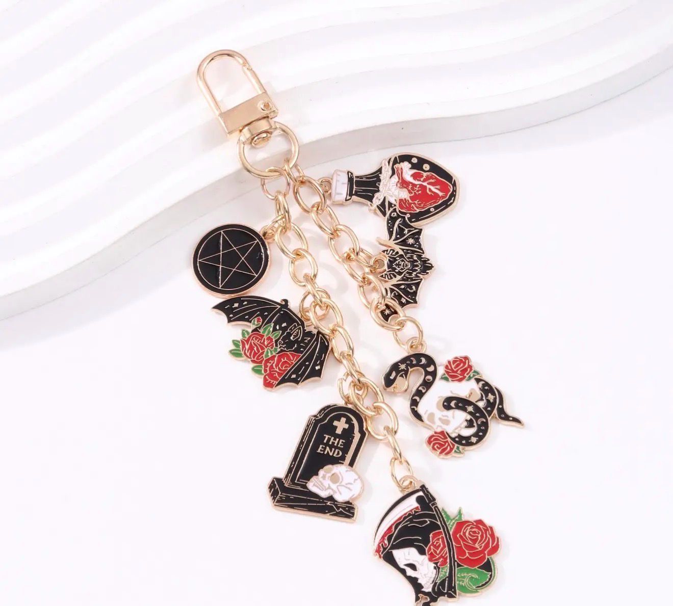 Black And Red Dark Romance Phone/kindle Charm