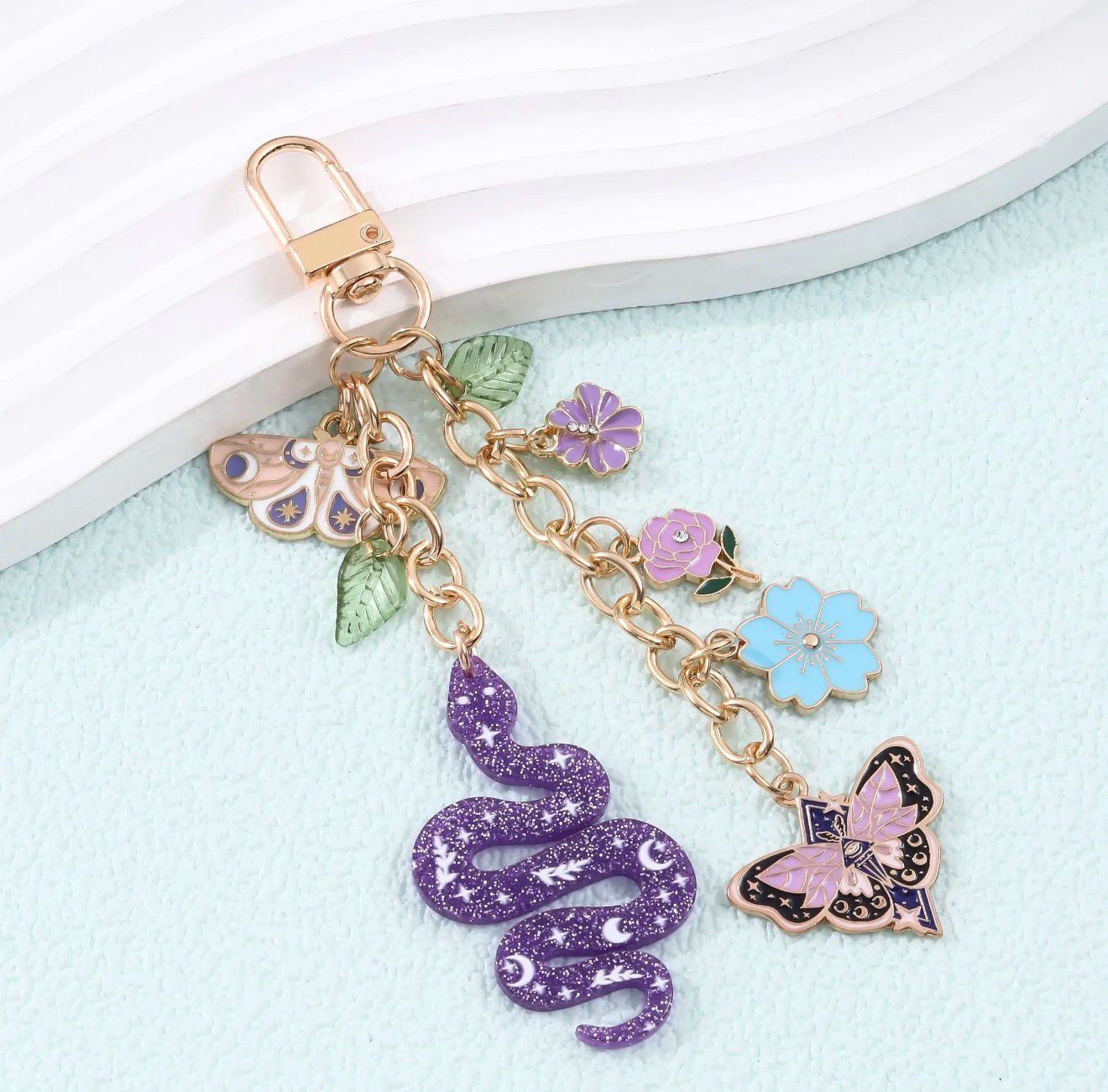 Mystic Moth Floral Phone/kindle Charm