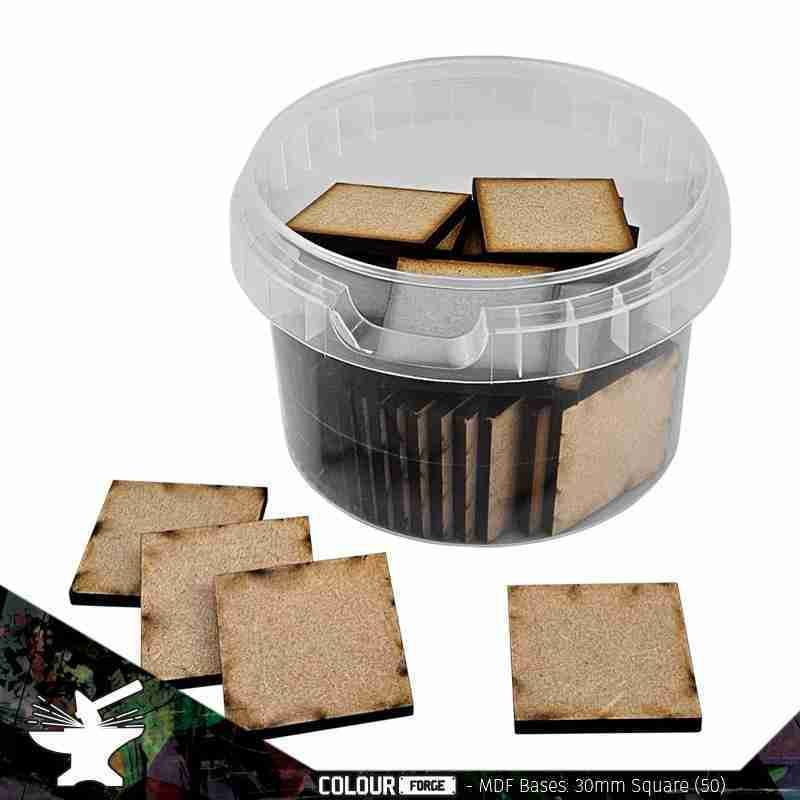 MDF Bases - 30mm Square (50)