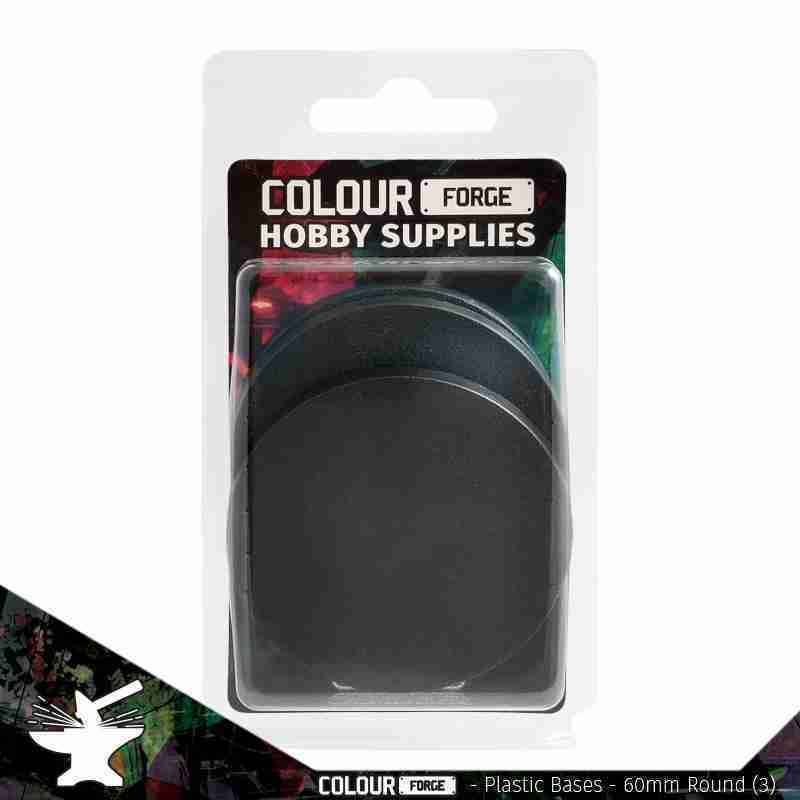 Plastic Bases - 60mm Round x3