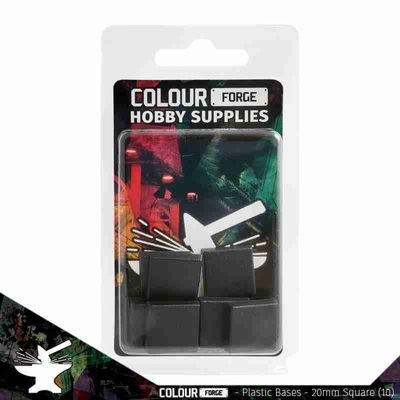 Plastic Bases - 20mm Square x10 Plastic Bases - 20mm Square x10