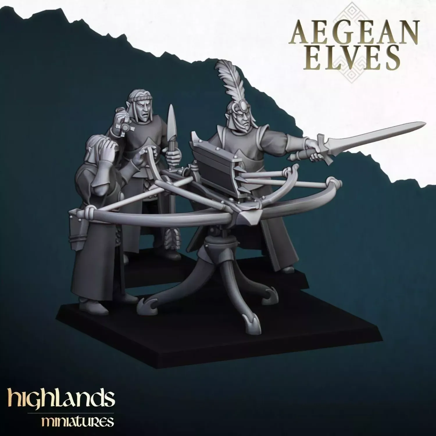 Aegean Elves Ballista - Highlands Miniatures - Aegean Elves